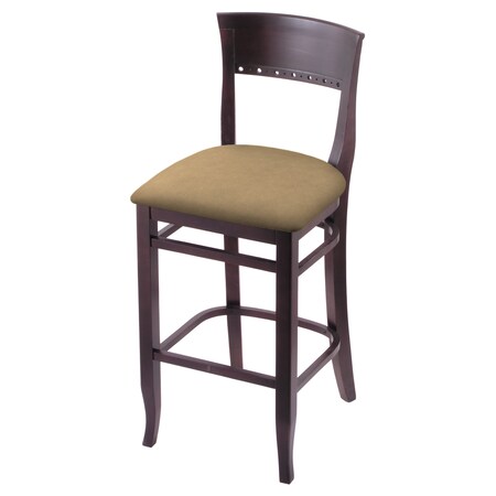 Holland Bar Stool Co 25" Counter Stool, Dark Cherry Finish, Canter Sand Seat 316025DC013